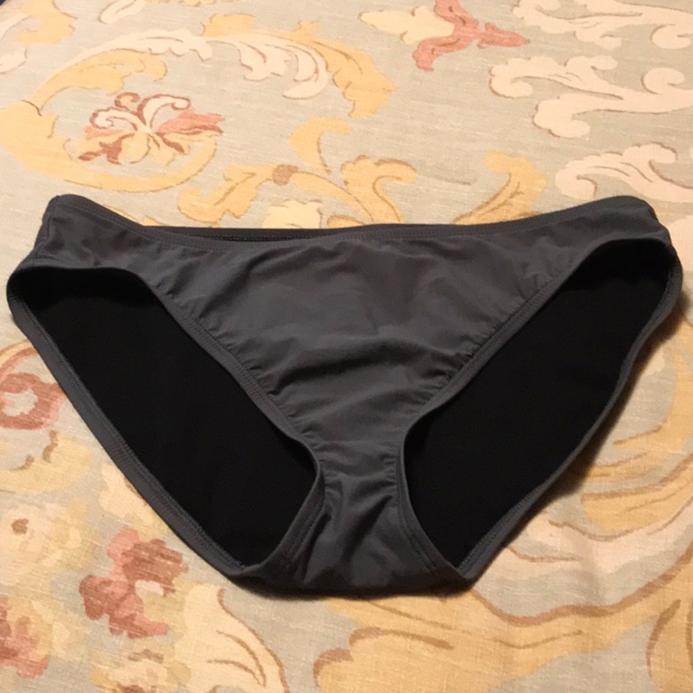 Talbots Charcoal Gray Bikini Swim Bottoms